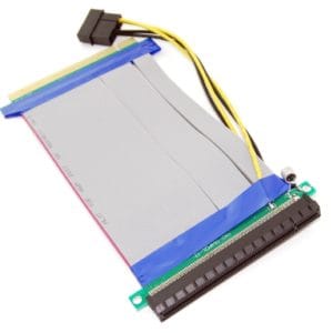 Cabo Extensor Riser Card PCI-E x16 c/ Molex 19cm