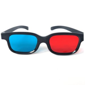 Óculos 3D Anaglifo Vermelho E Azul Full Frame