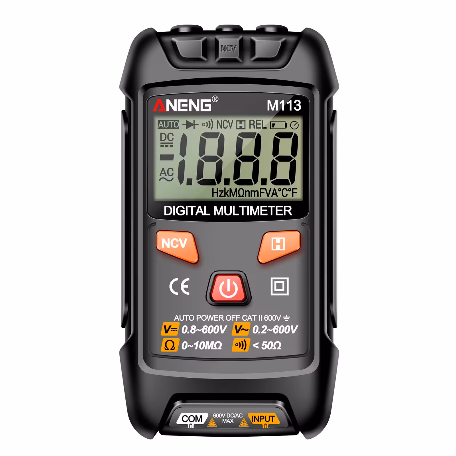 Mini Multímetro Inteligente Aneng M113 Preto