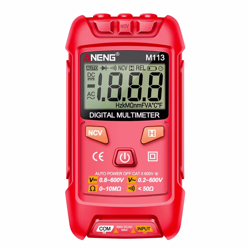 Mini Multímetro Inteligente Aneng M113 Vermelho