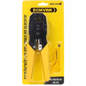 Alicate e Crimpador de Rj45, Rj11 e Rj12 BOM-1703