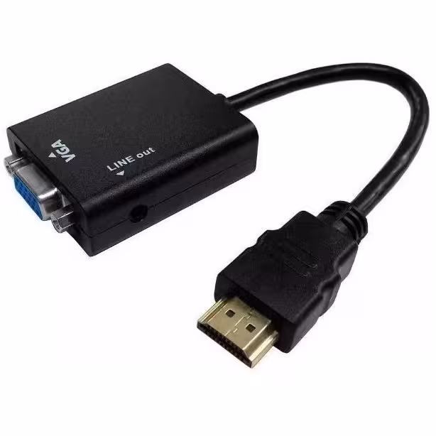 Cabo Adaptador e Conversor HDMI Para VGA com Áudio - Imagem 6